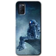 Oppo A92 Astronot Yalnızlığı Baskılı Uyumlu Silikon Kılıf