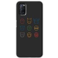 Oppo A92 Avengers Minimalism Baskılı Uyumlu Silikon Kılıf