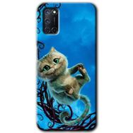Oppo A92 Çılgın Kedi Baskılı Uyumlu Silikon Kılıf