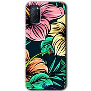 Oppo A92 Çizim Çiçekler Baskılı Uyumlu Silikon Kılıf