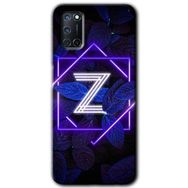 Oppo A92 Dark Neon Yaprak Z Harfi Baskılı Uyumlu Silikon Kılıf