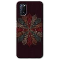 Oppo A92 Mandala Flower Wal Baskılı Uyumlu Silikon Kılıf