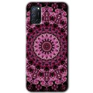 Oppo A92 Mandala Patterns Kaleidoscope Baskılı Uyumlu Silikon Kılıf