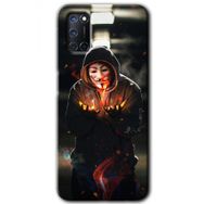 Oppo A92 V for Fire Baskılı Uyumlu Silikon Kılıf