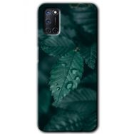Oppo A92 Yağmurlu Yaprak Baskılı Uyumlu Silikon Kılıf