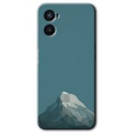 Oppo A96 Alone Mountain Baskılı Uyumlu Silikon Kılıf