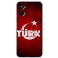 Oppo A96 Ayyıldız Türk Baskılı Uyumlu Silikon Kılıf