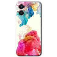 Oppo A96 Gökkuşağı Color Baskılı Uyumlu Silikon Kılıf