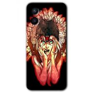Oppo A96 Kurt Kız Baskılı Uyumlu Silikon Kılıf