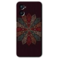Oppo A96 Mandala Flower Wal Baskılı Uyumlu Silikon Kılıf