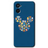 Oppo A96 Mickey Baskılı Uyumlu Silikon Kılıf