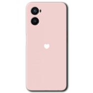 Oppo A96 Sade Kalp Baskılı Uyumlu Silikon Kılıf