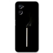 Oppo A96 Sönmüş Kibrit Baskılı Uyumlu Silikon Kılıf