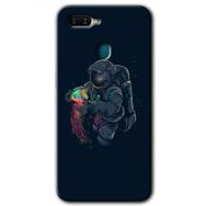 Oppo AX7 Astronot Kıyafeti Baskılı Uyumlu Silikon Kılıf
