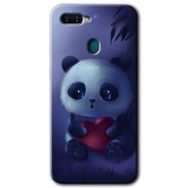 Oppo AX7 Bebek Panda Baskılı Uyumlu Silikon Kılıf