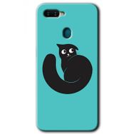 Oppo AX7 Cat Vector Baskılı Uyumlu Silikon Kılıf
