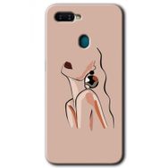 Oppo AX7 Çizim Silüet Baskılı Uyumlu Silikon Kılıf