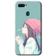 Oppo AX7 Happy Girl Baskılı Uyumlu Silikon Kılıf