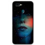 Oppo AX7 Karanlık Kadın Baskılı Uyumlu Silikon Kılıf