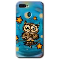 Oppo AX7 Owl Bird Stars Baskılı Uyumlu Silikon Kılıf