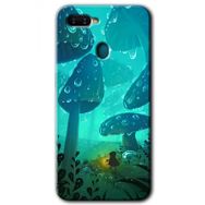 Oppo AX7 Silhoutte Dropss Baskılı Uyumlu Silikon Kılıf