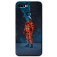Oppo AX7 Smoke Astronot Baskılı Uyumlu Silikon Kılıf