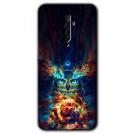 Oppo Reno 2Z Ballı Baykuş Baskılı Uyumlu Silikon Kılıf