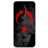 Oppo Reno 2Z Black Ayyıldız Baskılı Uyumlu Silikon Kılıf