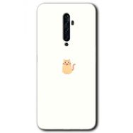 Oppo Reno 2Z Cat Minimalism Baskılı Uyumlu Silikon Kılıf
