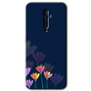 Oppo Reno 2Z Çizim Çiçekleri Baskılı Uyumlu Silikon Kılıf