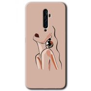 Oppo Reno 2Z Çizim Silüet Baskılı Uyumlu Silikon Kılıf