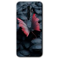 Oppo Reno 2Z Dark Butterfly Baskılı Uyumlu Silikon Kılıf
