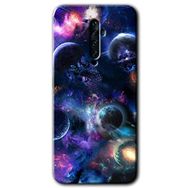 Oppo Reno 2Z Gezegen Karışımı Baskılı Uyumlu Silikon Kılıf
