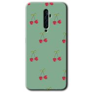 Oppo Reno 2Z Kiraz Berry Baskılı Uyumlu Silikon Kılıf