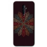 Oppo Reno 2Z Mandala Flower Wal Baskılı Uyumlu Silikon Kılıf