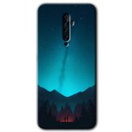 Oppo Reno 2Z Night Fores Mount Baskılı Uyumlu Silikon Kılıf