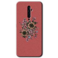 Oppo Reno 2Z Retro Çiçek Baskılı Uyumlu Silikon Kılıf