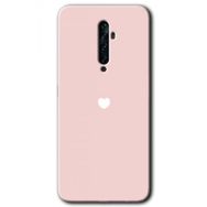 Oppo Reno 2Z Sade Kalp Baskılı Uyumlu Silikon Kılıf
