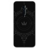 Oppo Reno 2Z Siyah Mandala 1 Baskılı Uyumlu Silikon Kılıf