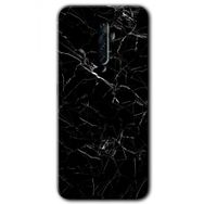 Oppo Reno 2Z Siyah Mermer Baskılı Uyumlu Silikon Kılıf