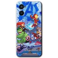 Oppo Reno 3 Avengers Cartoon Baskılı Uyumlu Silikon Kılıf