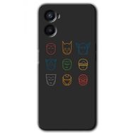 Oppo Reno 3 Avengers Minimalism Baskılı Uyumlu Silikon Kılıf