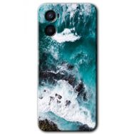Oppo Reno 3 Deniz Kıyısı Baskılı Uyumlu Silikon Kılıf