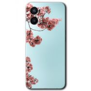 Oppo Reno 3 Japon Çiçeği Baskılı Uyumlu Silikon Kılıf