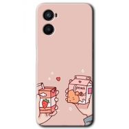 Oppo Reno 3 Meyveli Süt Baskılı Uyumlu Silikon Kılıf