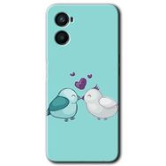 Oppo Reno 3 Mutlu Kuşlar Baskılı Uyumlu Silikon Kılıf