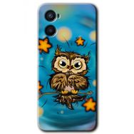 Oppo Reno 3 Owl Bird Stars Baskılı Uyumlu Silikon Kılıf