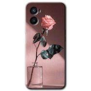 Oppo Reno 3 Retro Gül Baskılı Uyumlu Silikon Kılıf