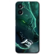 Oppo Reno 3 Yeşil Kurt Baskılı Uyumlu Silikon Kılıf