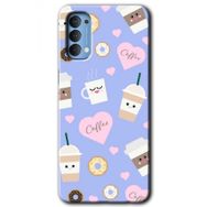 Oppo Reno 4 Coffee Cake Baskılı Uyumlu Silikon Kılıf